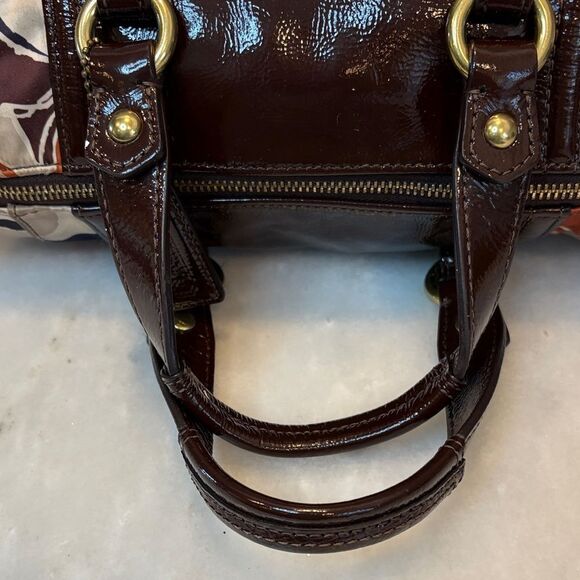 Coach Bag Purse Handbag Pocketbook Multicolor Sateen Ashley Scarf Print Satchel - Picture 11 of 16